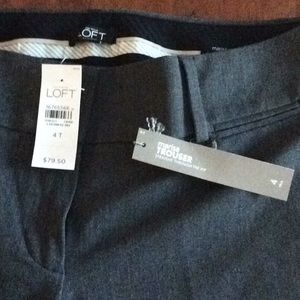 NWT LOFT Marissa trouser Dark Gray 4 Tall